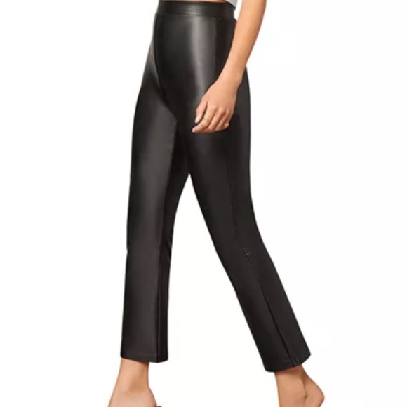 BB Dakota By Steve Madden- On the Wide Side Leather Pants - Picture 7 of 9